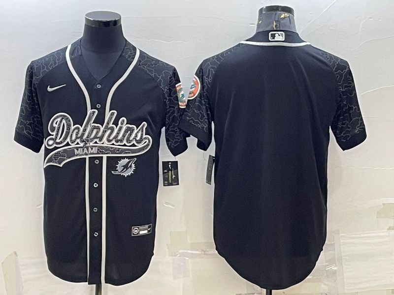 Men Miami Dolphins Blank Black Reflector 2022 Nike Co branded NFL Jerseys->philadelphia eagles->NFL Jersey